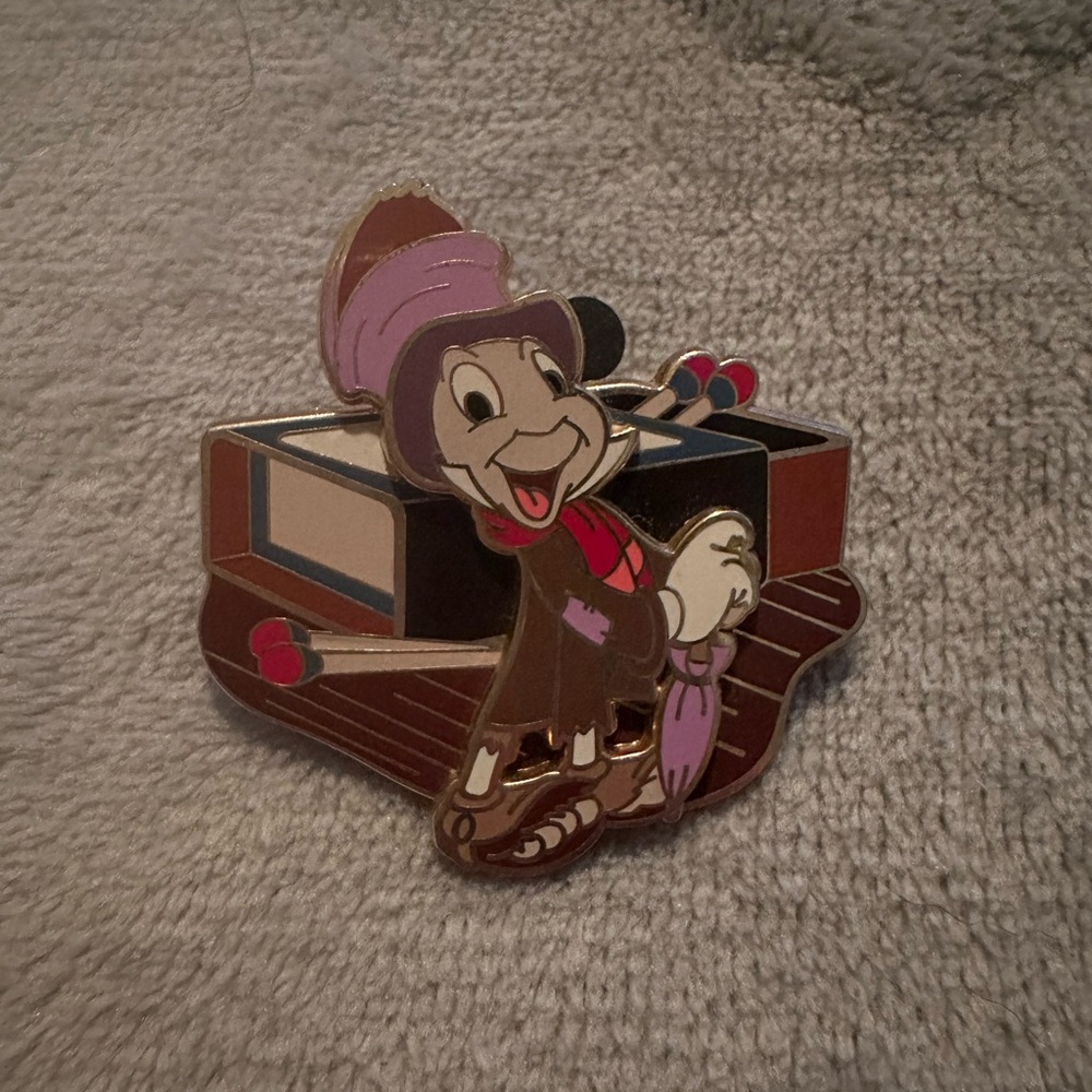 Jiminy Cricket matchbook pin
